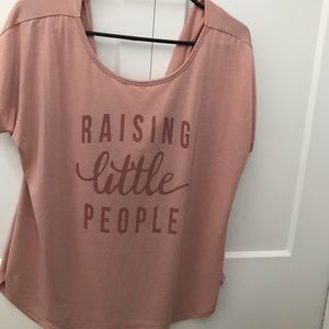 Flowy raising littles shirt